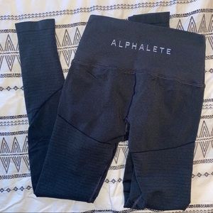 Alphalete charcoal grey leggings - size S